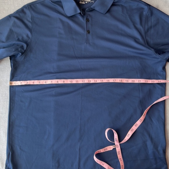 Nike Dri Fit polo shirt.  Navy Blue Excellent condition. - Picture 2 of 4
